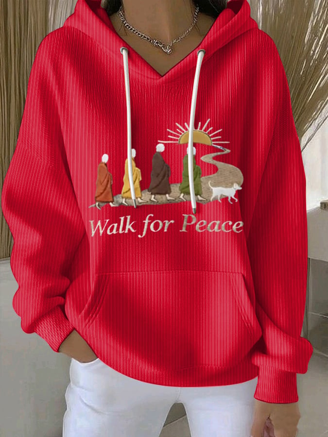 Women's Walk For Peace Art Print Sweatshirt