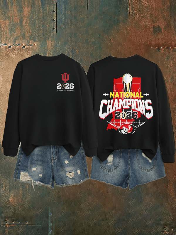 Women's Football Print Sweatshirt