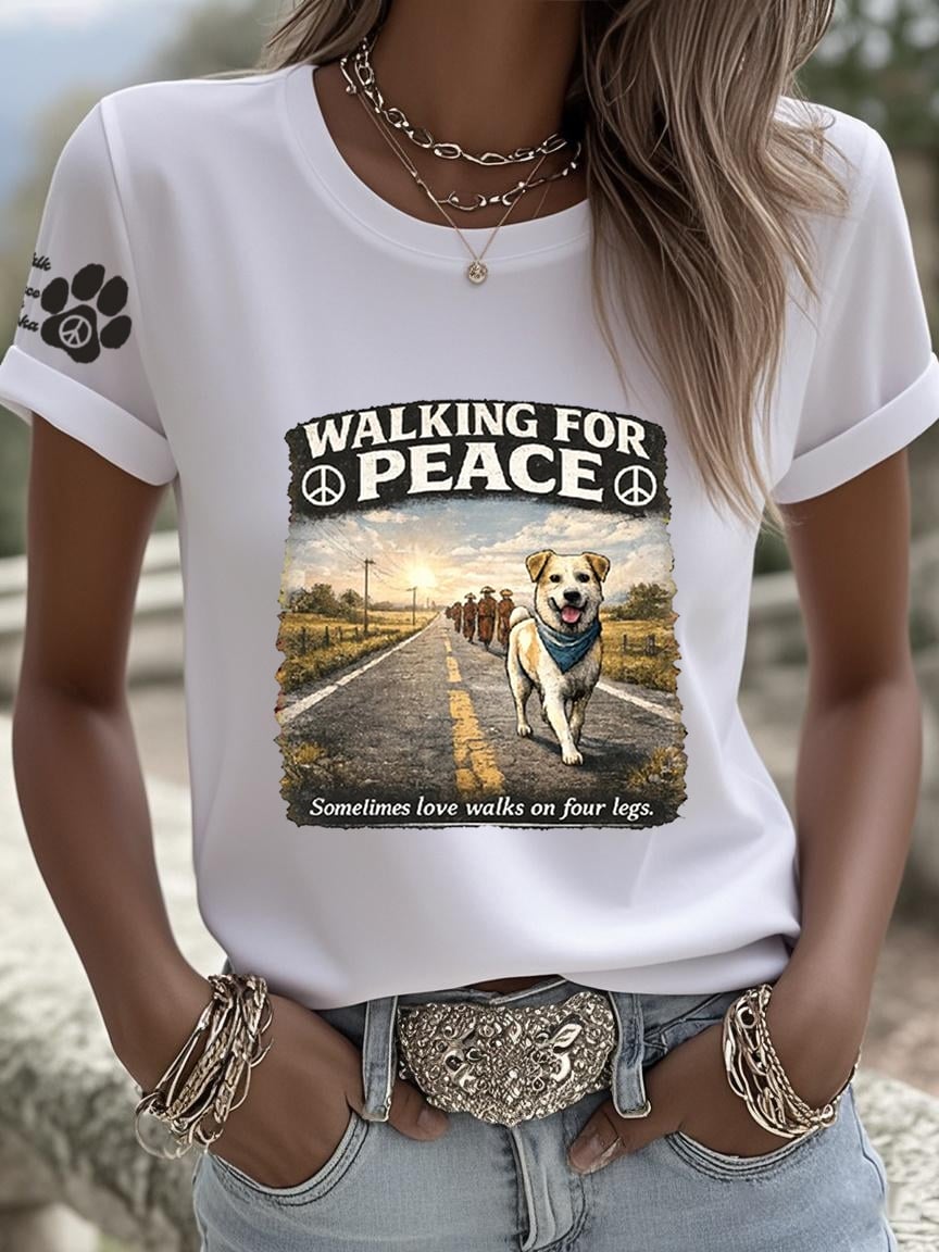 Women's Walk For Peace Art Print T-Shirt