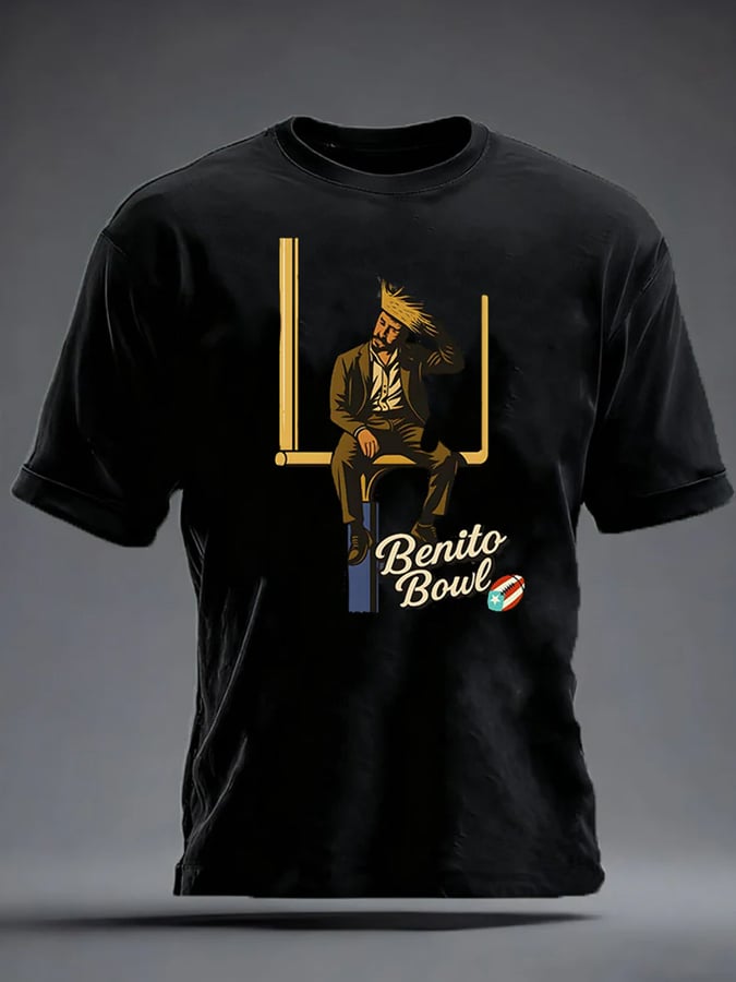 Men's Benito Bowl imitation cotton short-sleeved T-shirt