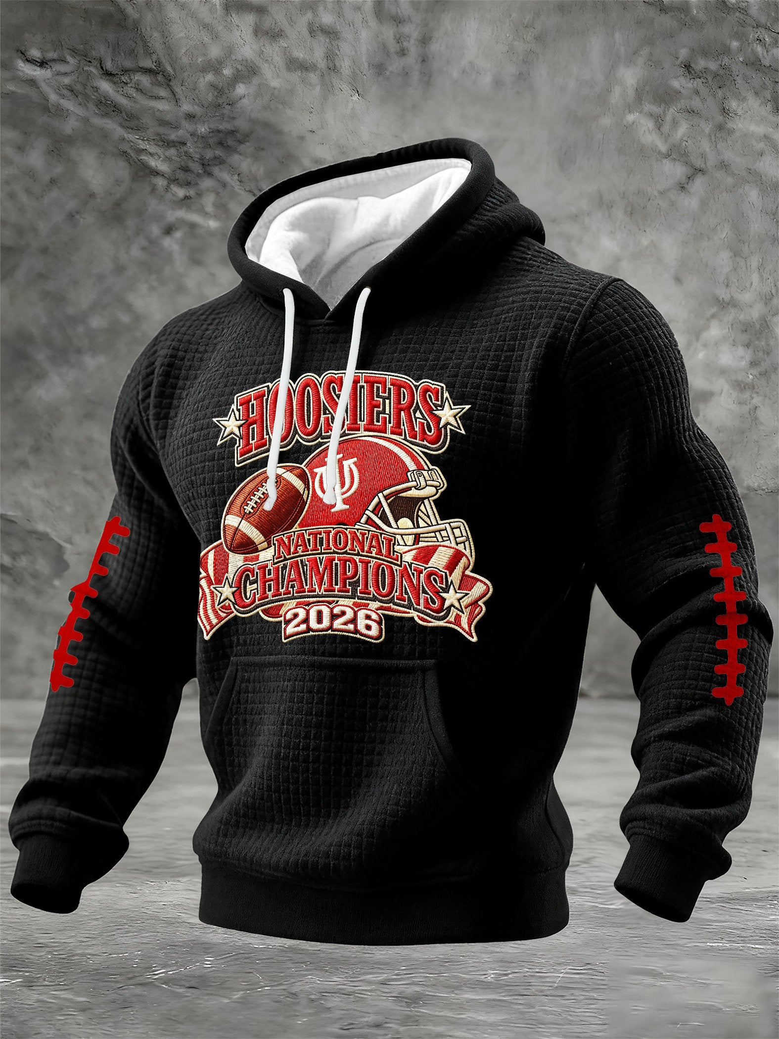 Men's Football Printed Casual Hoodie