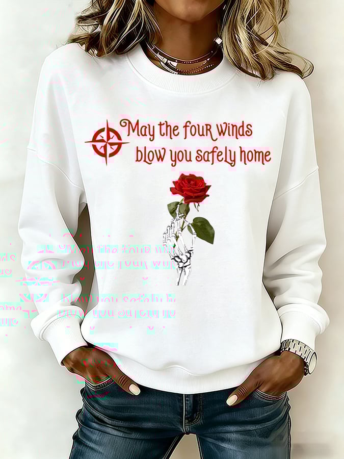 🔥Buy 3 Get 15% Off Women's Commemorative Bob Weir Print Sweatshirt