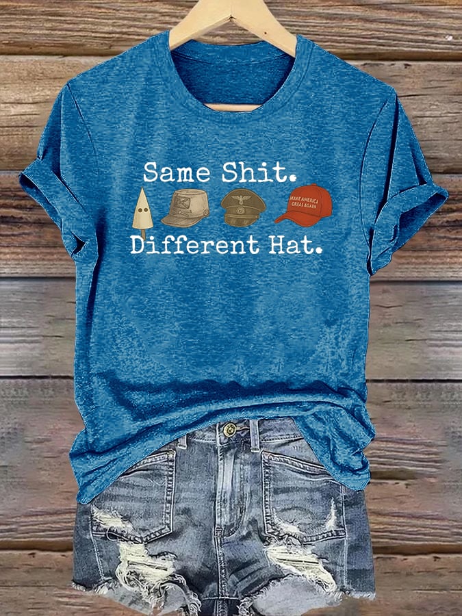 Women's Same shit Different costume Print T-Shirt