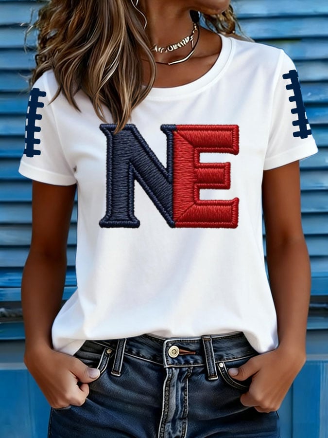 Women's Football Print T-shirt