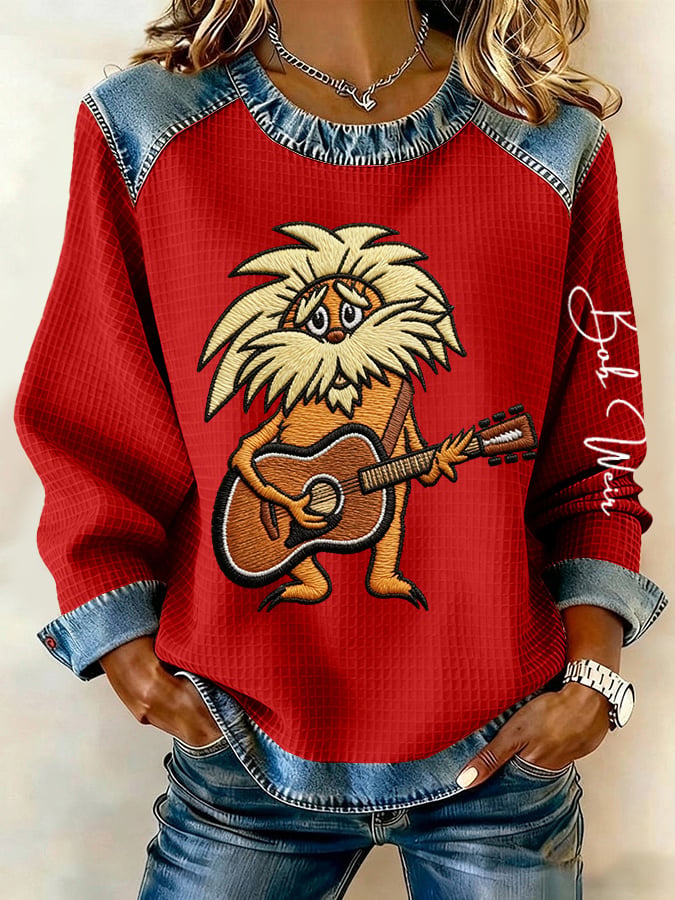 🔥Buy 3 Get 15% Off Women's Vintage Rock Tribute Print Casual Sweatshirt