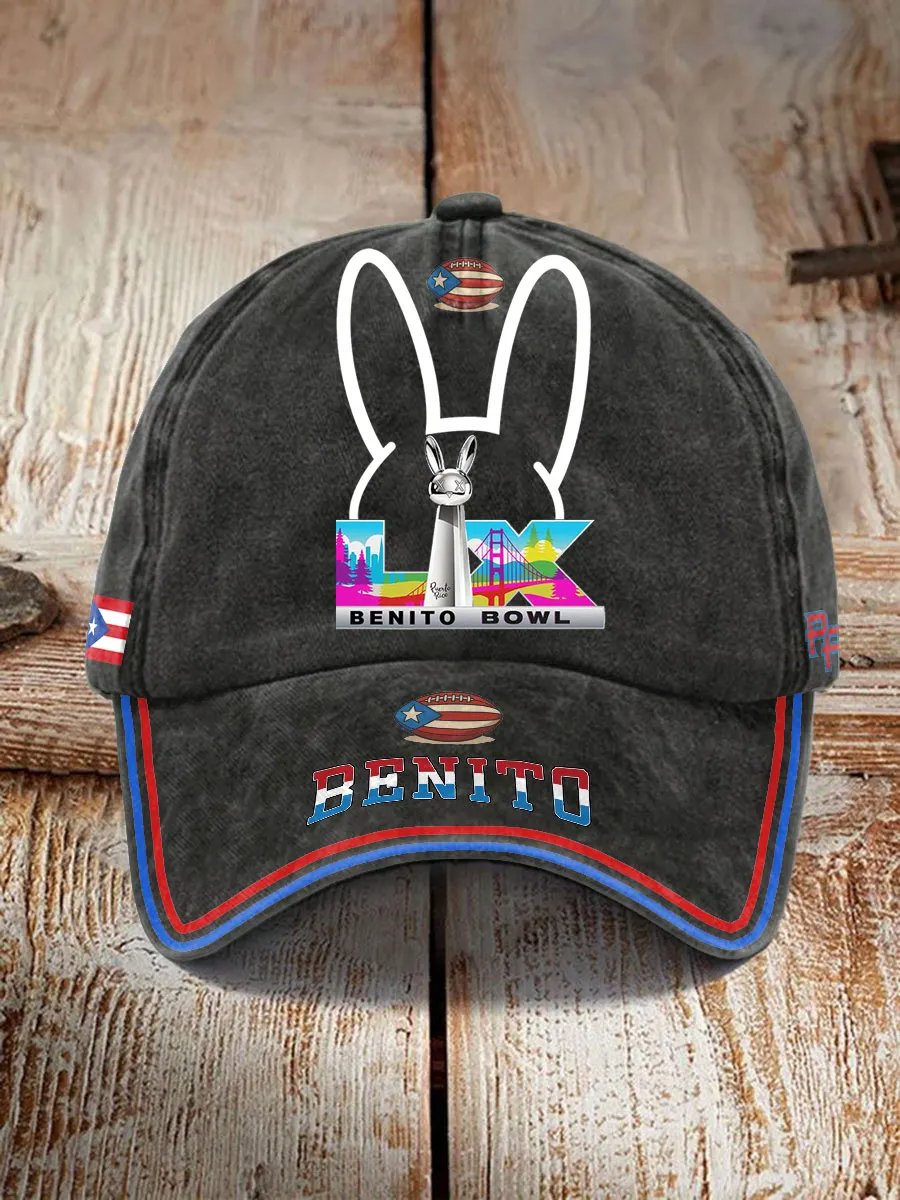 Puerto Rico Print Baseball Cap