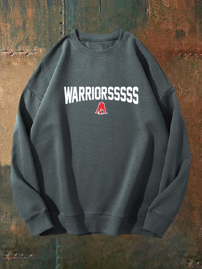 Unisex WARRIORSSSSS Print Sweatshirt