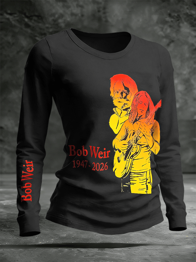 🔥Buy 3 Get 15% Off Women's Commemorative Bob Weir Printed Top