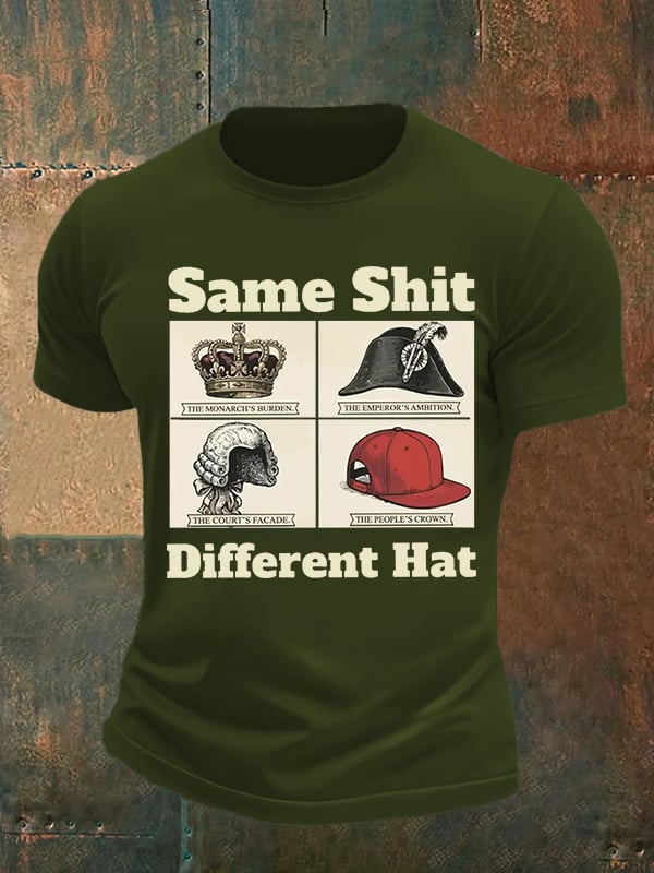 Men's Same Shit Different Hat FDT Print T-Shirt