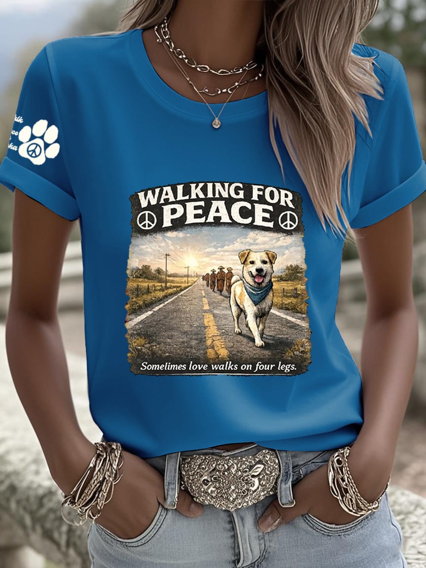 Women's Walk For Peace Art Print T-Shirt
