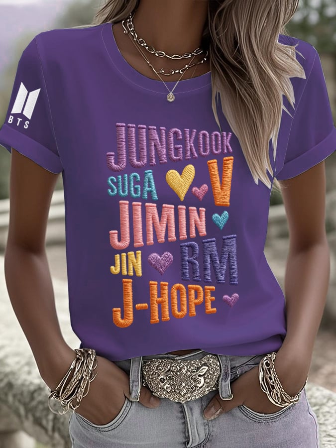 🔥Buy 3 Get 15% Off🔥Women'S 2026 Bts Comeback Art Print T-Shirt