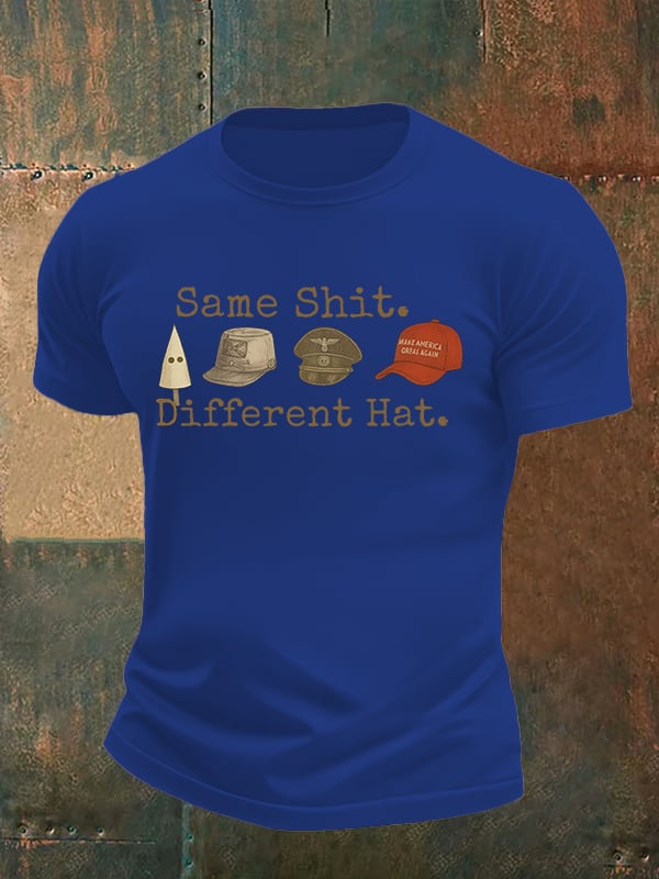 Men's Same shit Different costume Print T-Shirt
