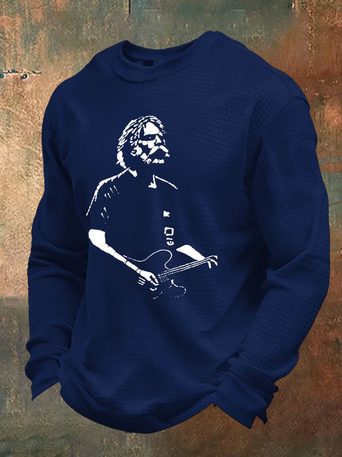 🔥Buy 3 Get 15% Off Men's Casual Waffle Print Long-Sleeve T-Shirt