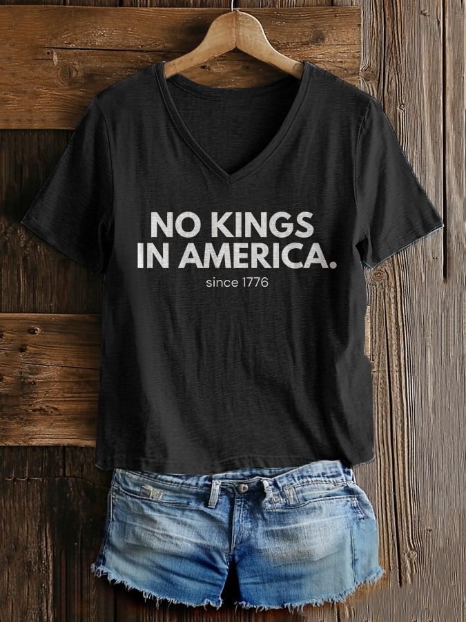 🔥Buy 3 Get 15% Off🔥Women's Casual Fashion American Kingless Printed T-Shirt