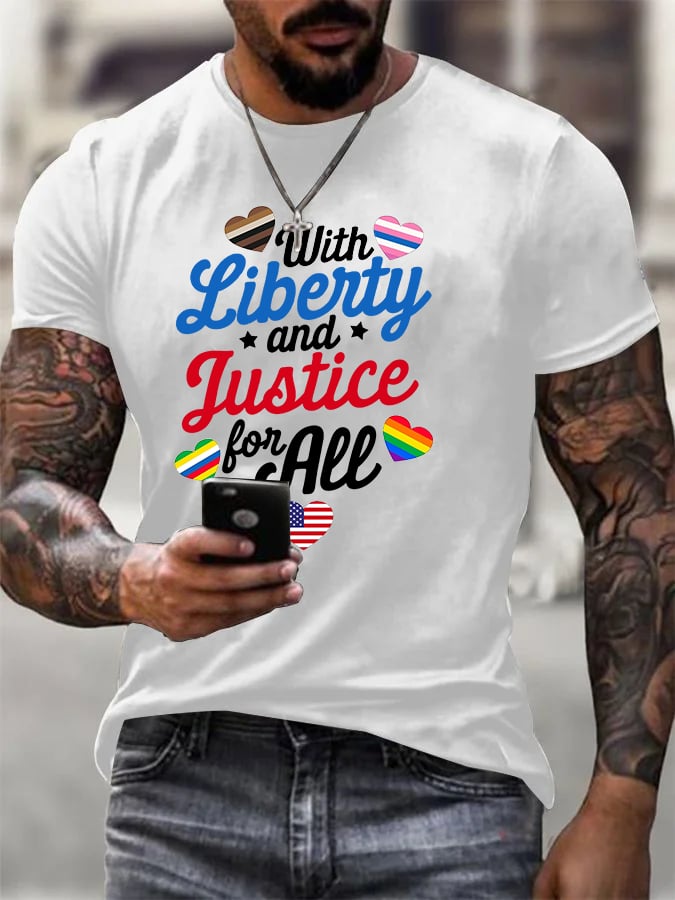 Men's With liberty and justice for all T-Shirt