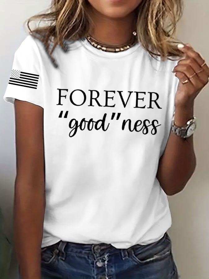 Women's trendy graphic print casual T-shirt