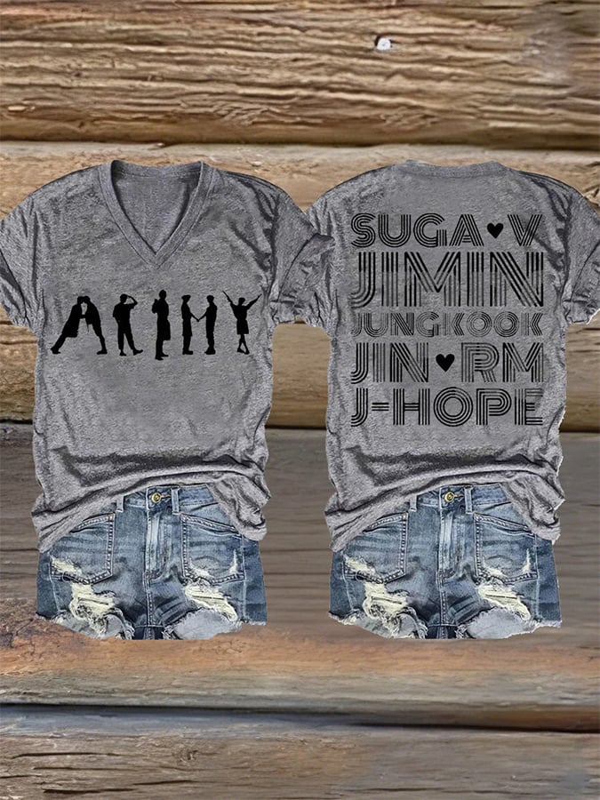 🔥Buy 3 Get 15% Off🔥Women's BTS Fan Print Short-Sleeve T-Shirt