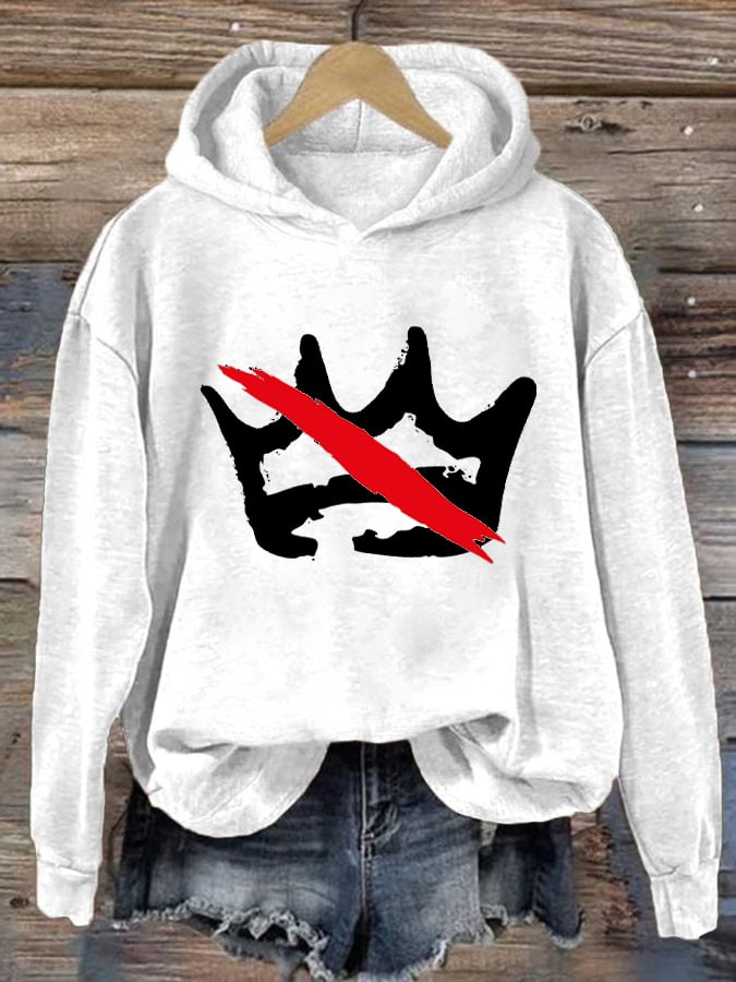 🔥Buy 3 Get 15% Off🔥Women's No Kings Print Hoodie