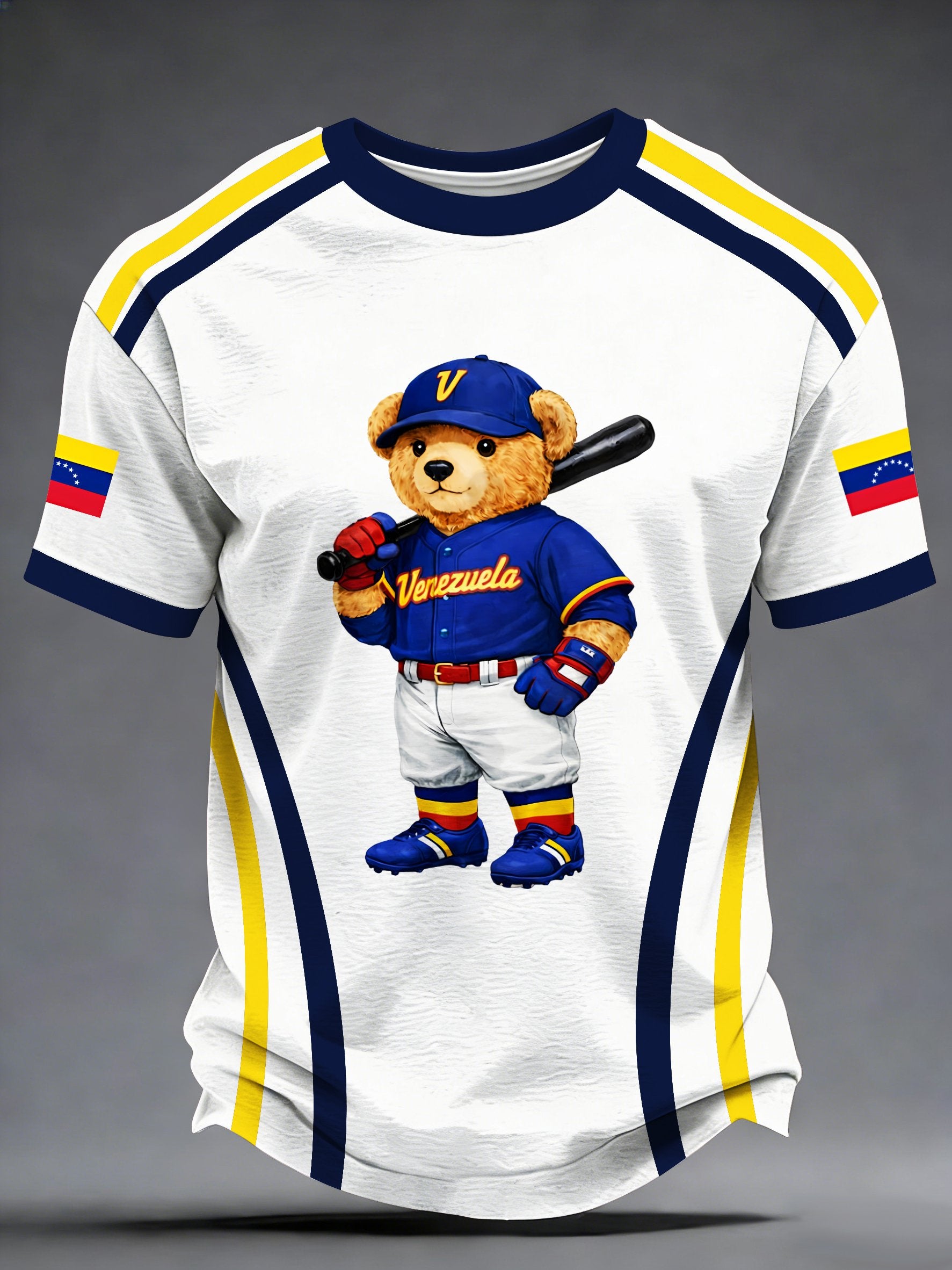 Venezuela Baseball Champion Men's Short-Sleeved Comfortable T-Shirt