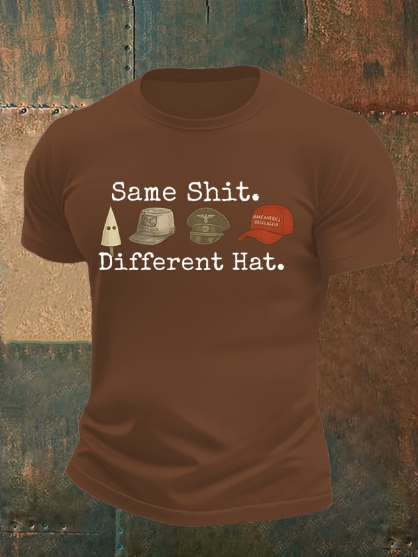 Men's Same shit Different costume Print T-Shirt