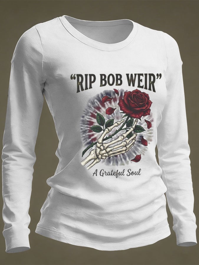 ๐ฅBuy 3 Get 15% Off Women's Commemorative Bob Weir Printed Top