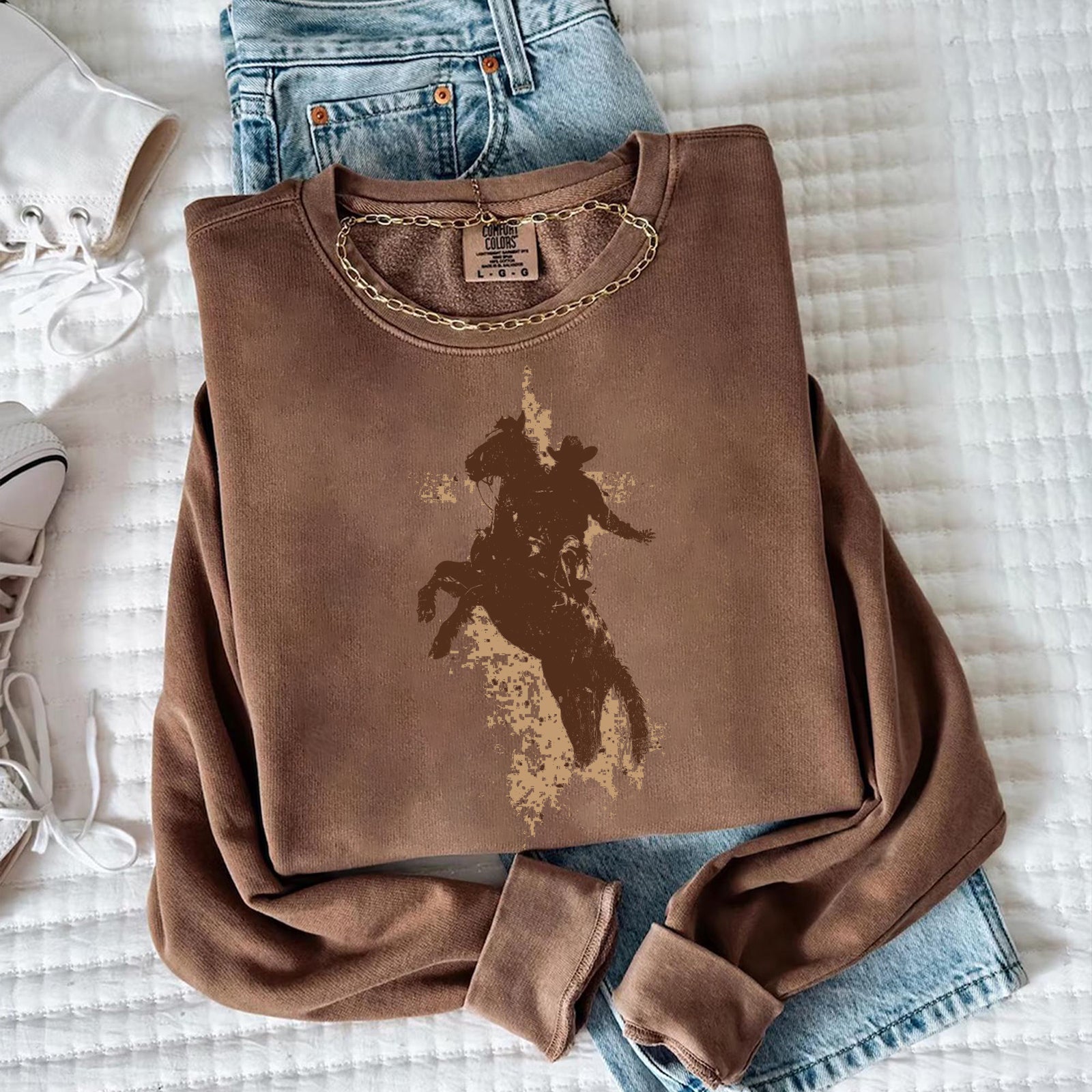 Western Christian Cowboy Sweatshirt