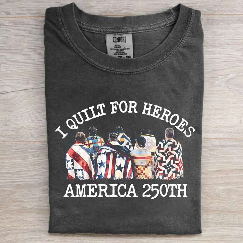 Quilt For Heroes America 250th T-shirt