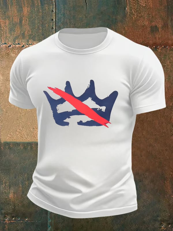 🔥Buy 3 Get 15% Off Men's America has no kings print T-Shirt
