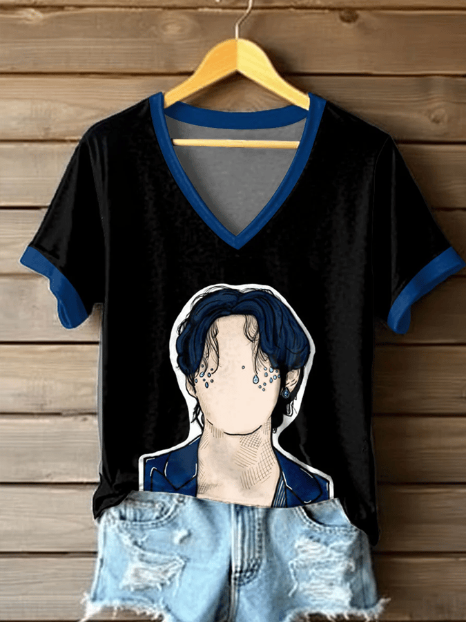 🔥Buy 3 Get 15% Off🔥Women's BTS lovers Printed short-sleeved T-shirt