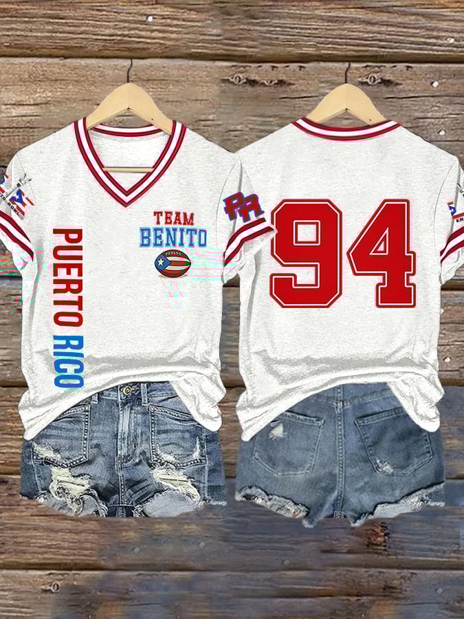 Women's Puerto Rican Rapper Print T-Shirt