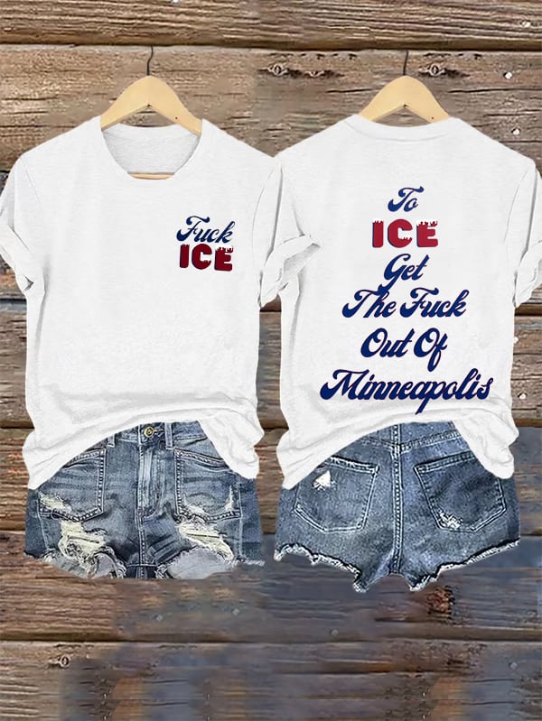 Women's To ICE get the fuck out of Minnesota T-Shirt