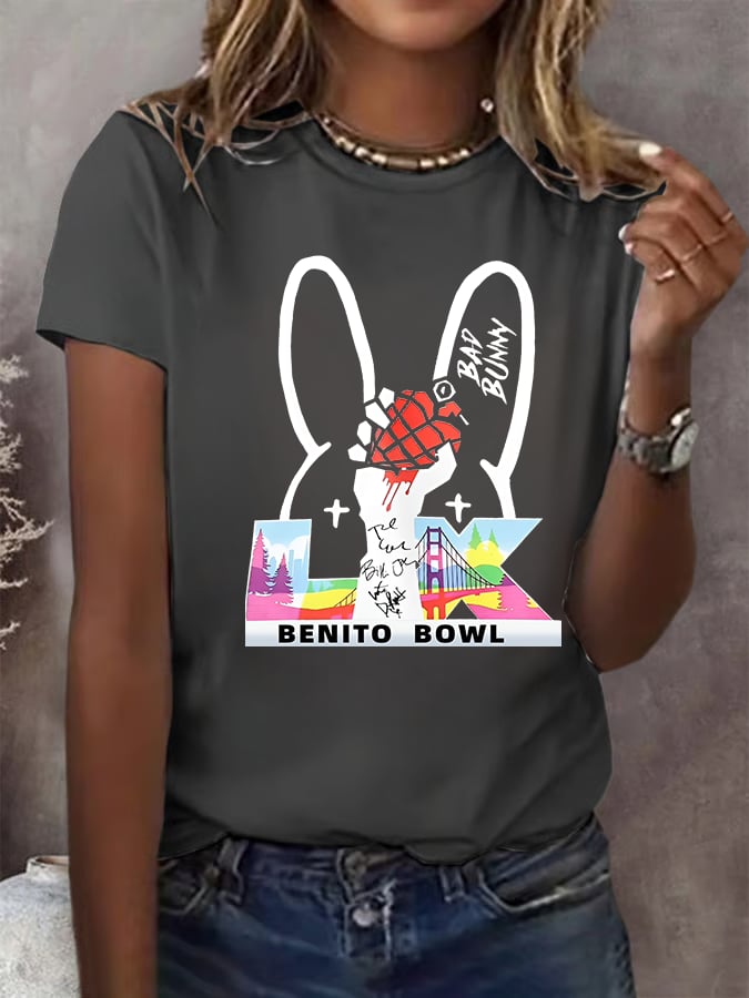 Women's Opening And Halftime Shows Print Casual T-shirt