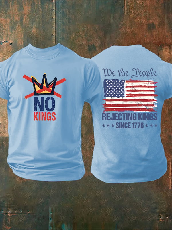 Men's No Kings, Rejecting Kings Since 1776, We The People T-Shirt