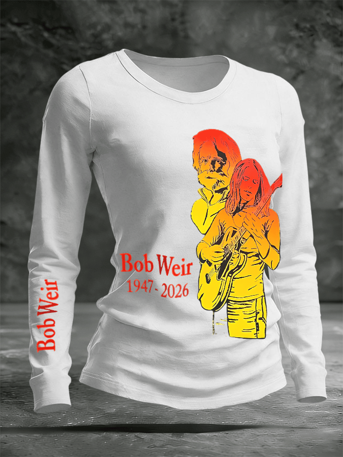 ๐ฅBuy 3 Get 15% Off Women's Commemorative Bob Weir Printed Top