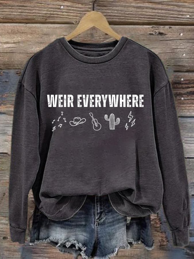 🔥Buy 3 Get 15% Off Women's Vintage Rock Tribute Print Casual Sweatshirt