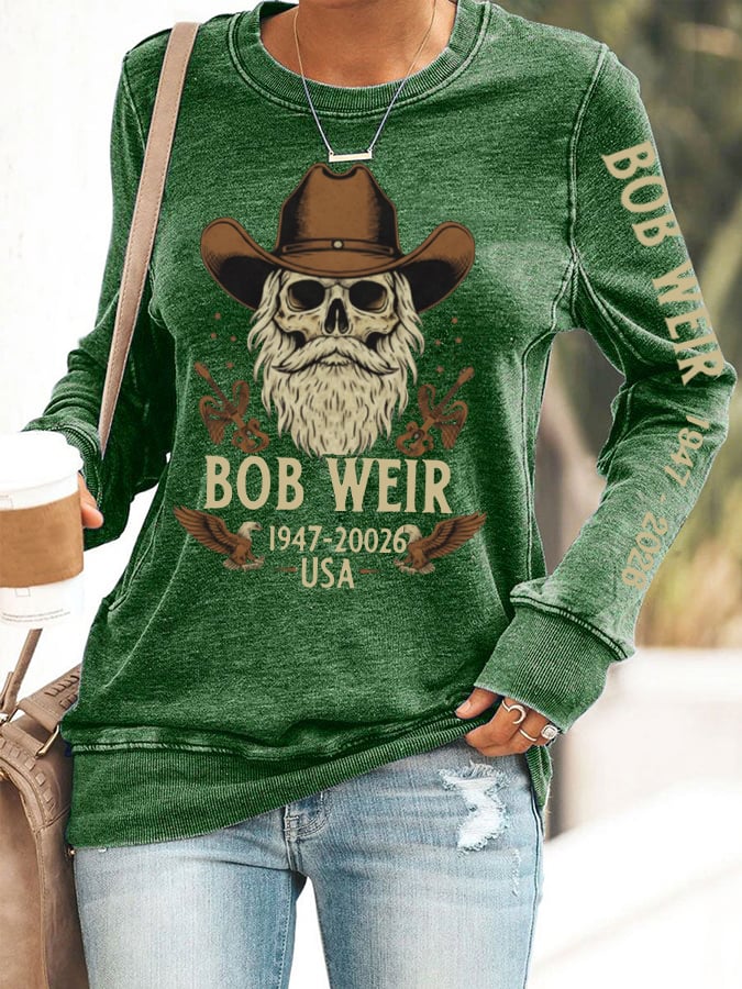 🔥Buy 3 Get 15% Off Women's Vintage Rock Tribute Print Casual Sweatshirt