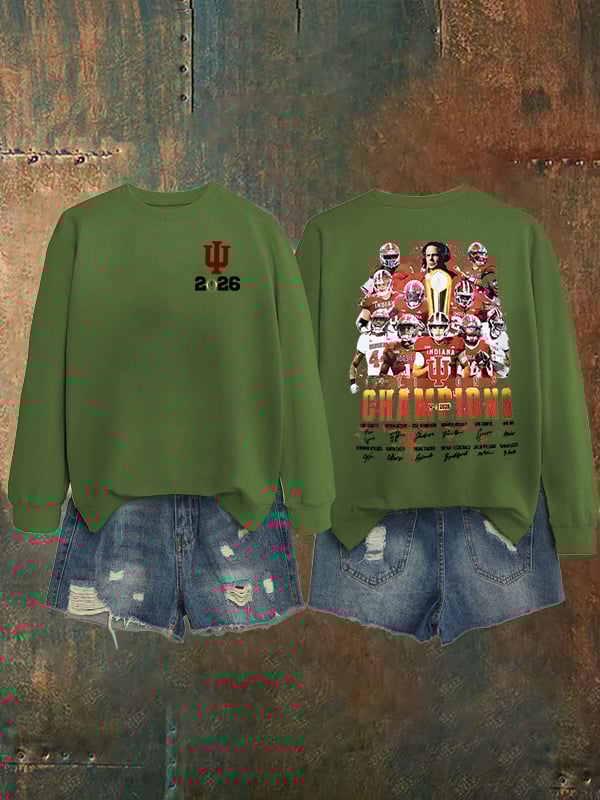 Women's Football Print Sweatshirt