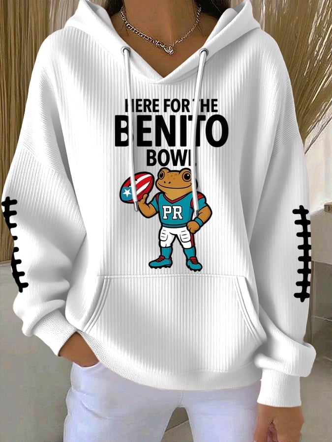 Women'S Rugby Casual Hoodie Sweatshirt