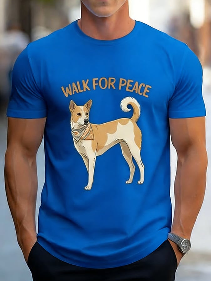 Men's Walk For Peace Printed Shirt