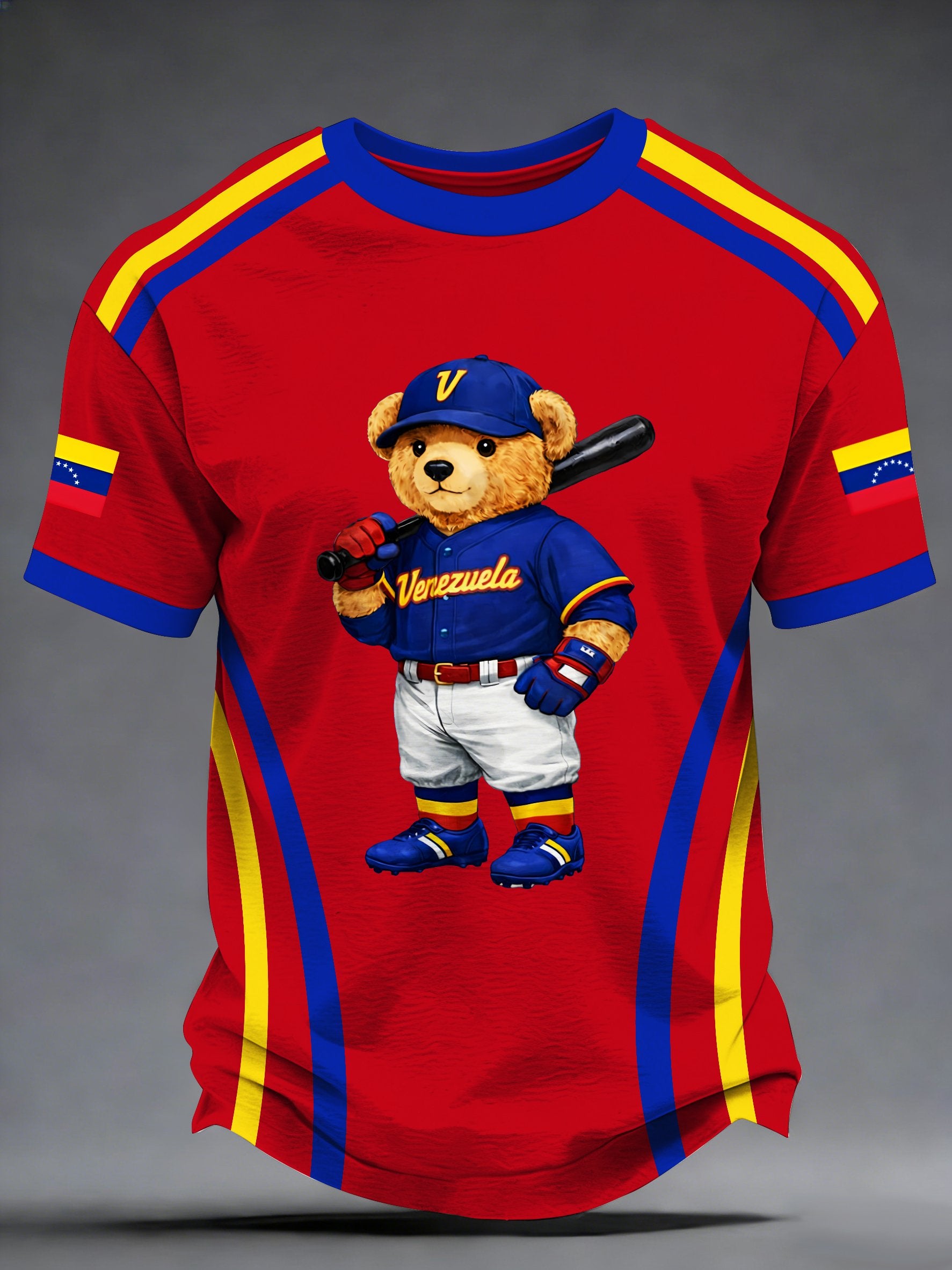 Venezuela Baseball Champion Men's Short-Sleeved Comfortable T-Shirt