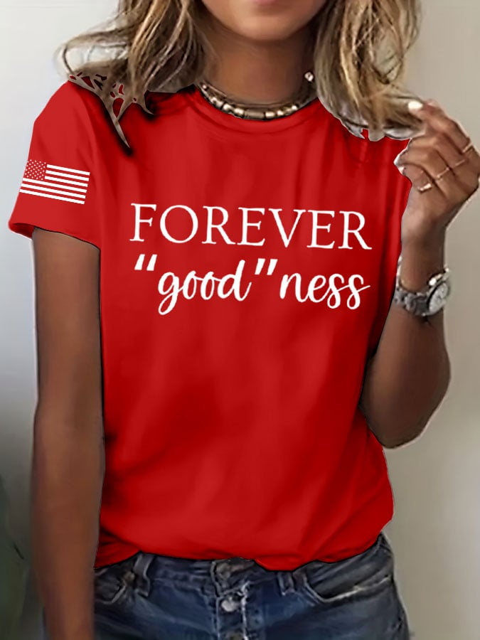 Women's trendy graphic print casual T-shirt