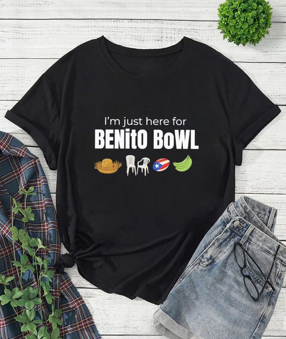 Puerto Rico Singer Benito Bowl Printed T-shirts