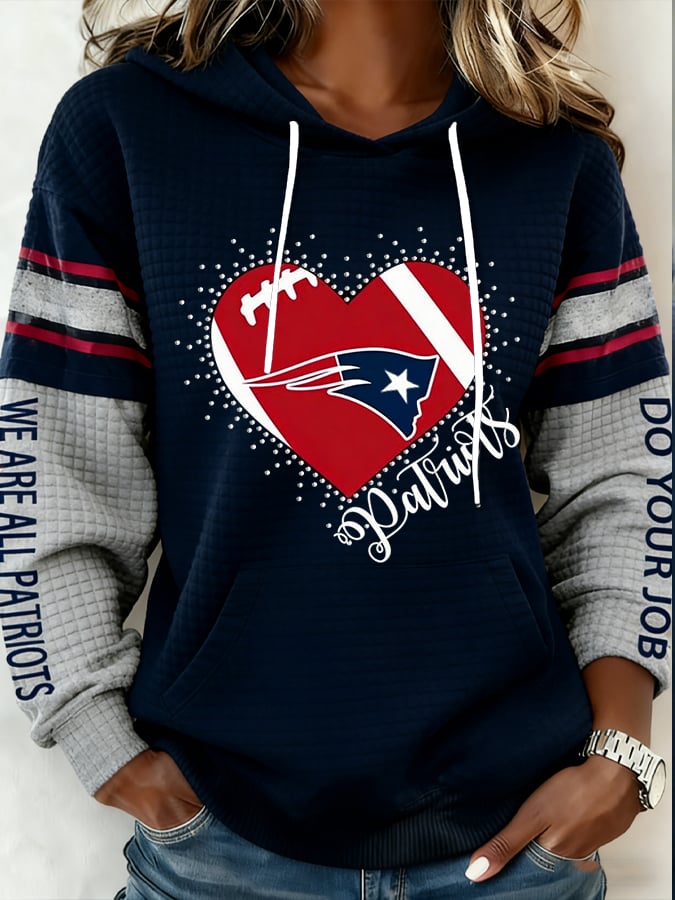 Women's Football Print Casual Sweatshirt