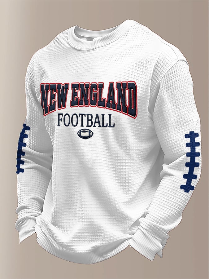 Men's Football Print Waffle T-Shirt
