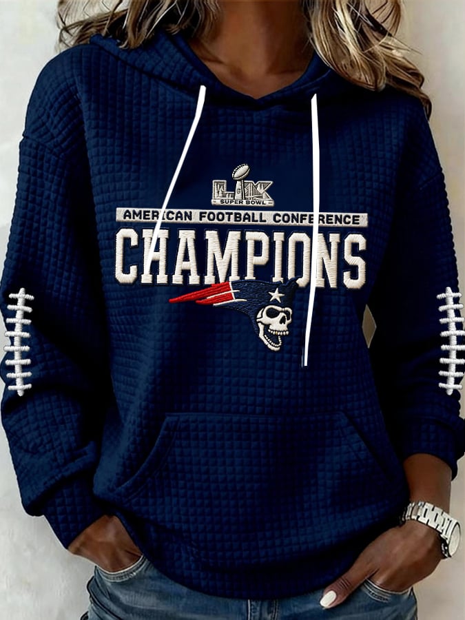 Women's Football Print Casual Sweatshirt