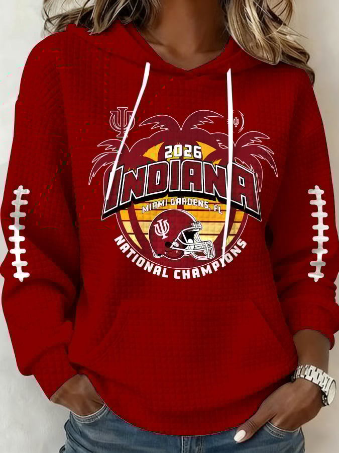 Women's Football Print Casual Sweatshirt