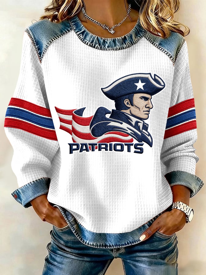 Women's Rugby Print Sweatshirt