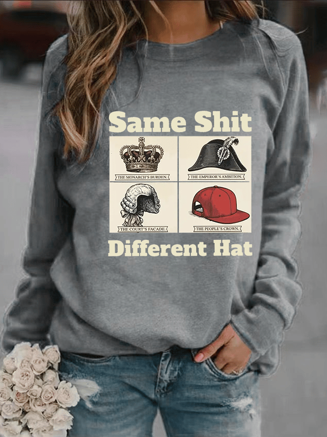 Women's Same Shit Different Hat FDT Print Sweatshirt