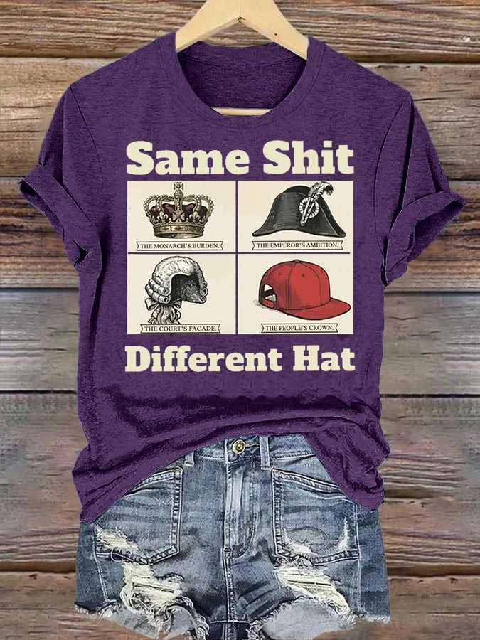 Women's Same Shit Different Hat FDT Print T-Shirt