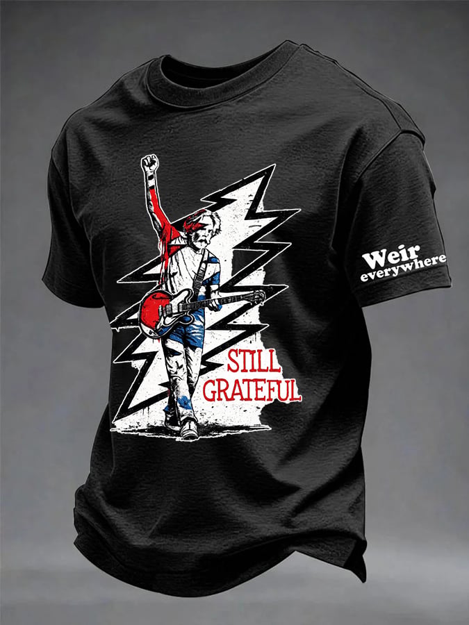🔥Buy 3 Get 15% Off Men's Still Grateful Printed Casual T-shirt
